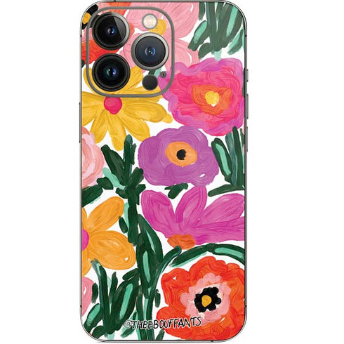 Bouffants and Broken Hearts Painterly Garden iPhone 14 Pro Skin